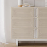 Modern Whitewashed 6-Drawer Dresser Chest Storage Cabinet Whitewash