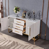 Stovf Wood Kitchen Sideboard with Drawers Modern Sideboard Buffet White