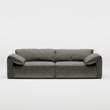 Modern Deep Seated Pillow Top Arm Sofa Dark Gray