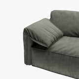 Modern Deep Seated Pillow Top Arm Sofa Dark Gray