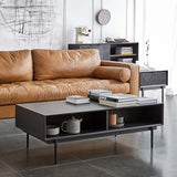 Modern Semi-Open Coffee Table With Storage -Buy Now & Get Free Shipping! Black