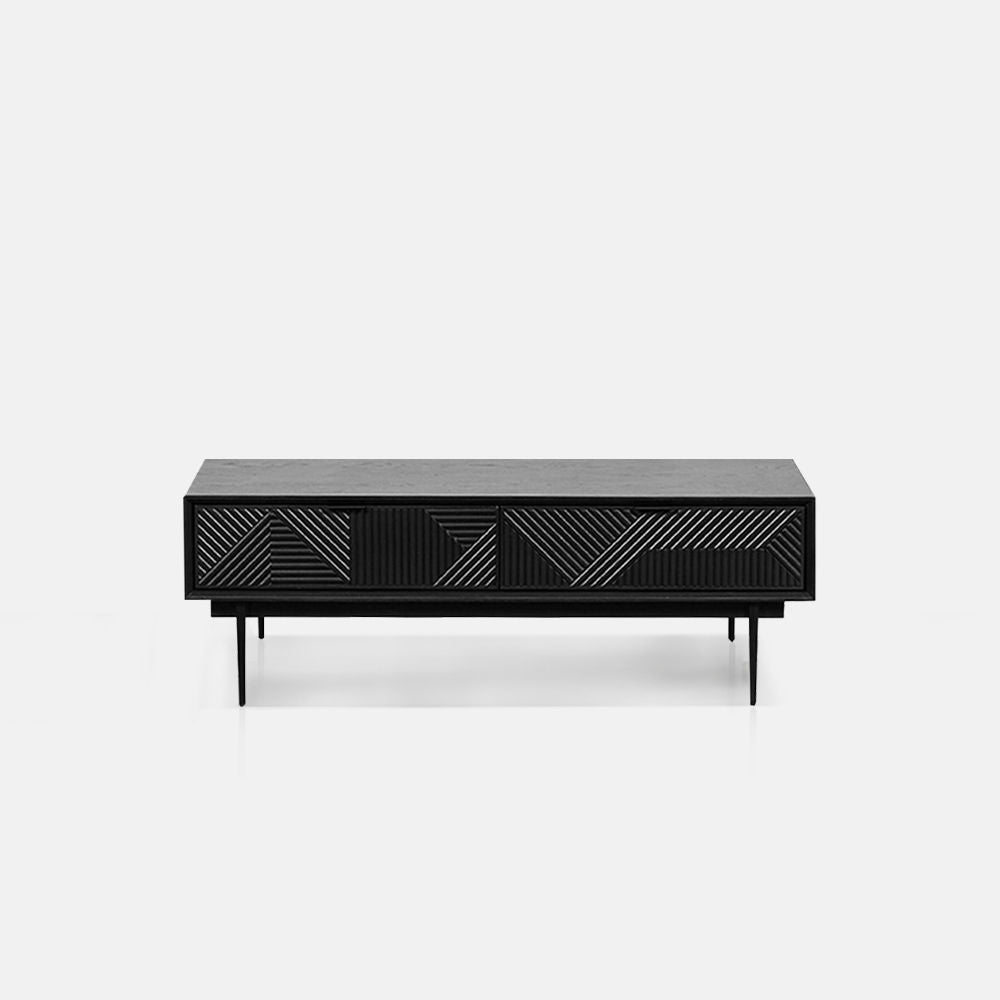 Modern Semi-Open Coffee Table With Storage -Buy Now & Get Free Shipping! Black