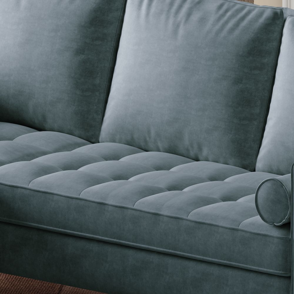 Modern Minimalist Cat-Scratch Plush High-Resilience Sofa Gray