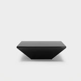 Modern Black Square Coffee Table With Drawer - Fully Assembled Black