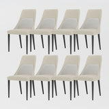 Comfortable Dining Chairs With Double-Layer Backs Gray