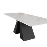 Extendable Rectangular Kitchen Dining Table With Leaf White