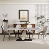 62.99” Modern Rectangular Dining Table For 4-6 Gray