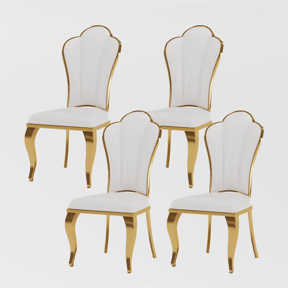 Dining Chair Set Of 2 - Mid Century Style | Fully-Assembled White