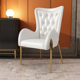 Eufrosino Capri Leather Armchair With Titanium Legs - Shop Now & Get Free Shipping! White