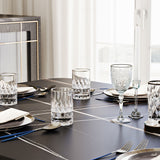 Modern Sintered Stone Trestle Dining Table Black