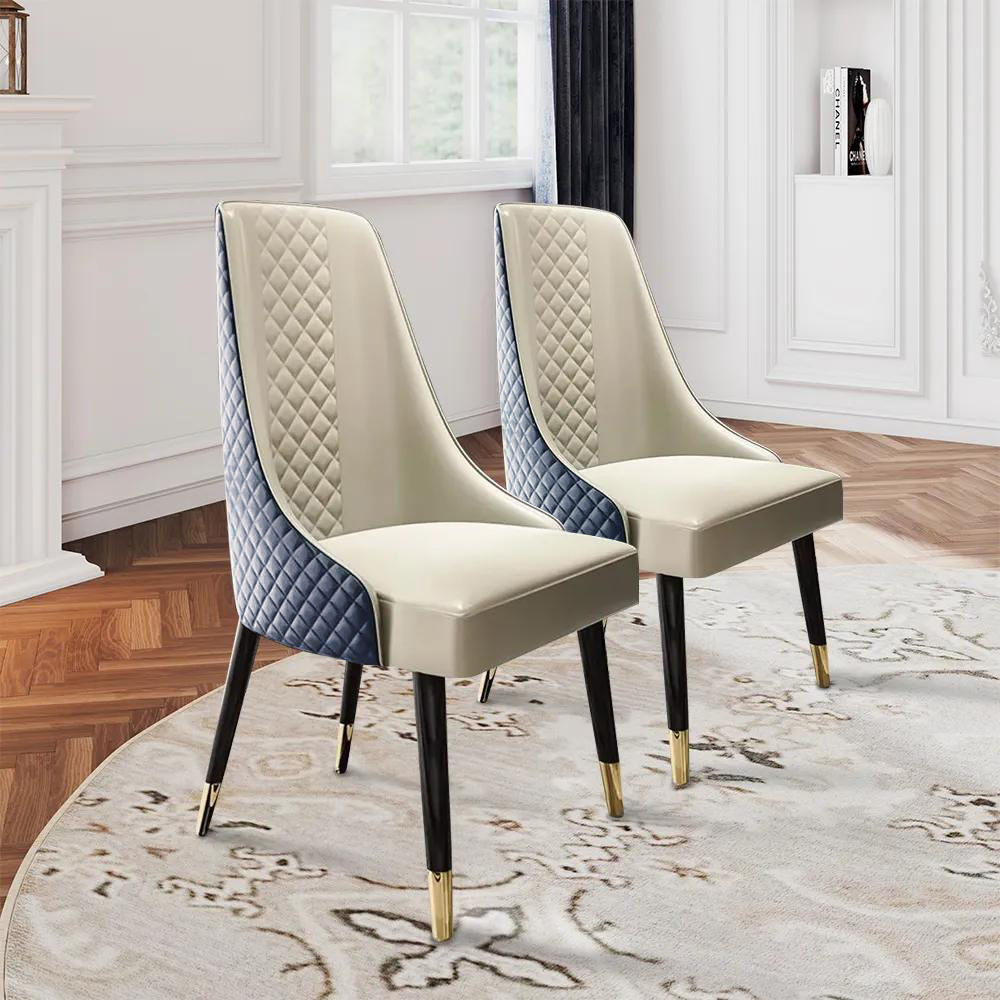 Stylish Mid-Century Dining Chairs For A Comfortable Home-Life | Set Of 2 Blue