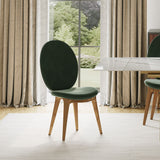 Modern Luxury Green Velvet Dining Chairs (Set Of 2) Green