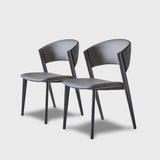 Stylish Modern Dining Chair Set | Pu Leather | Free Shipping Dark Gray
