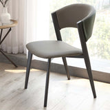 Stylish Modern Dining Chair Set | Pu Leather | Free Shipping Gray