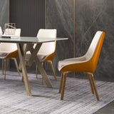 Comfortable & Stylish Modern Dining Chair | Set Of 2 | Free Shipping Orange