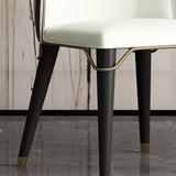 Modern Wingback Chairs For Dining Table Brown