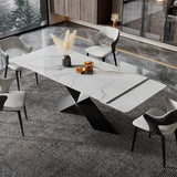 Modern Extendable Dining Table For 4-8 White