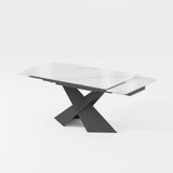 Modern Extendable Dining Table For 4-8 White