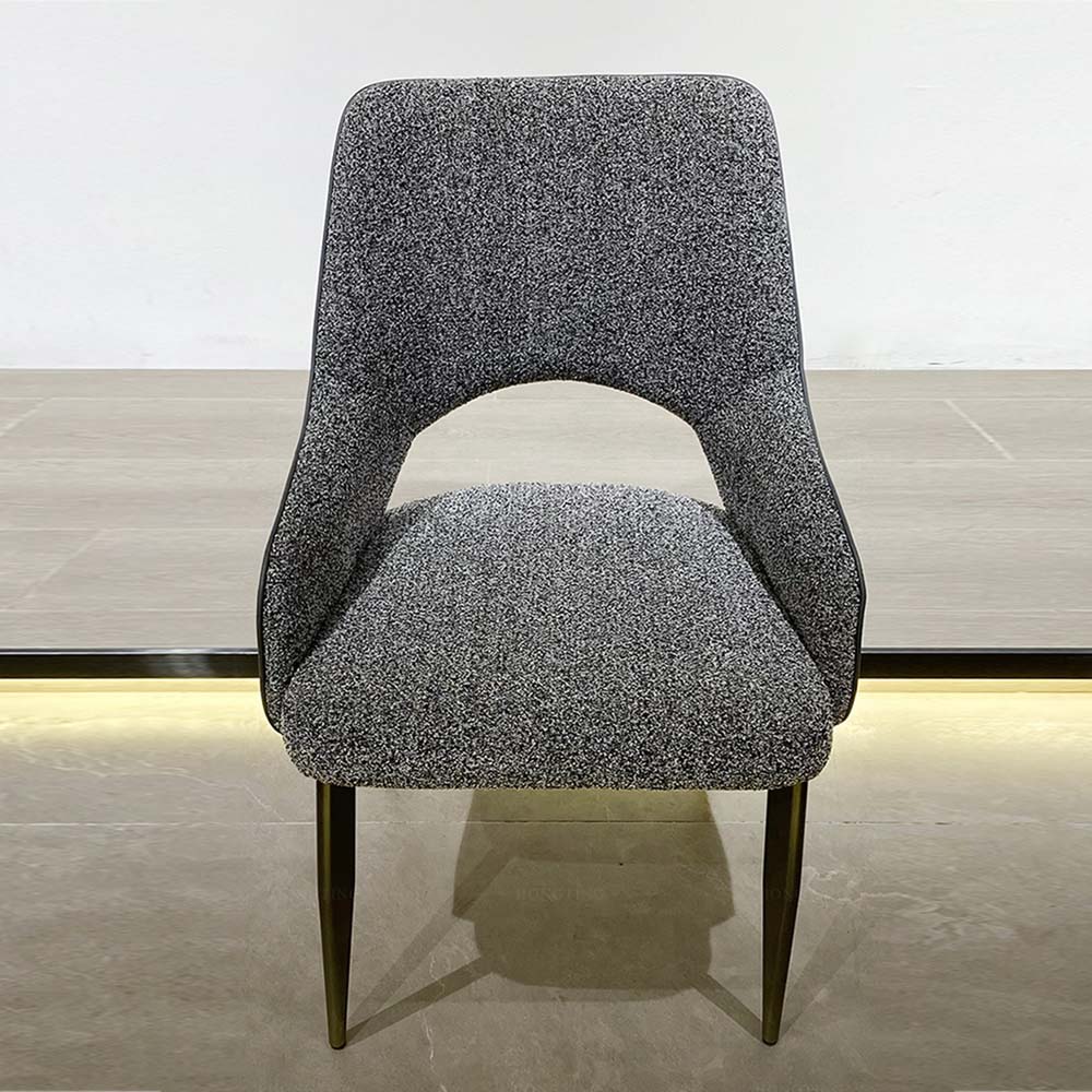 Gray Upholstered Dining Chair Set Of 2 Gray