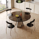 Modern Glass Dining Room Table For 4 Black