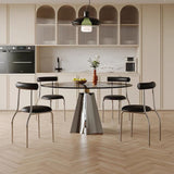 Modern Glass Dining Room Table For 4 Black