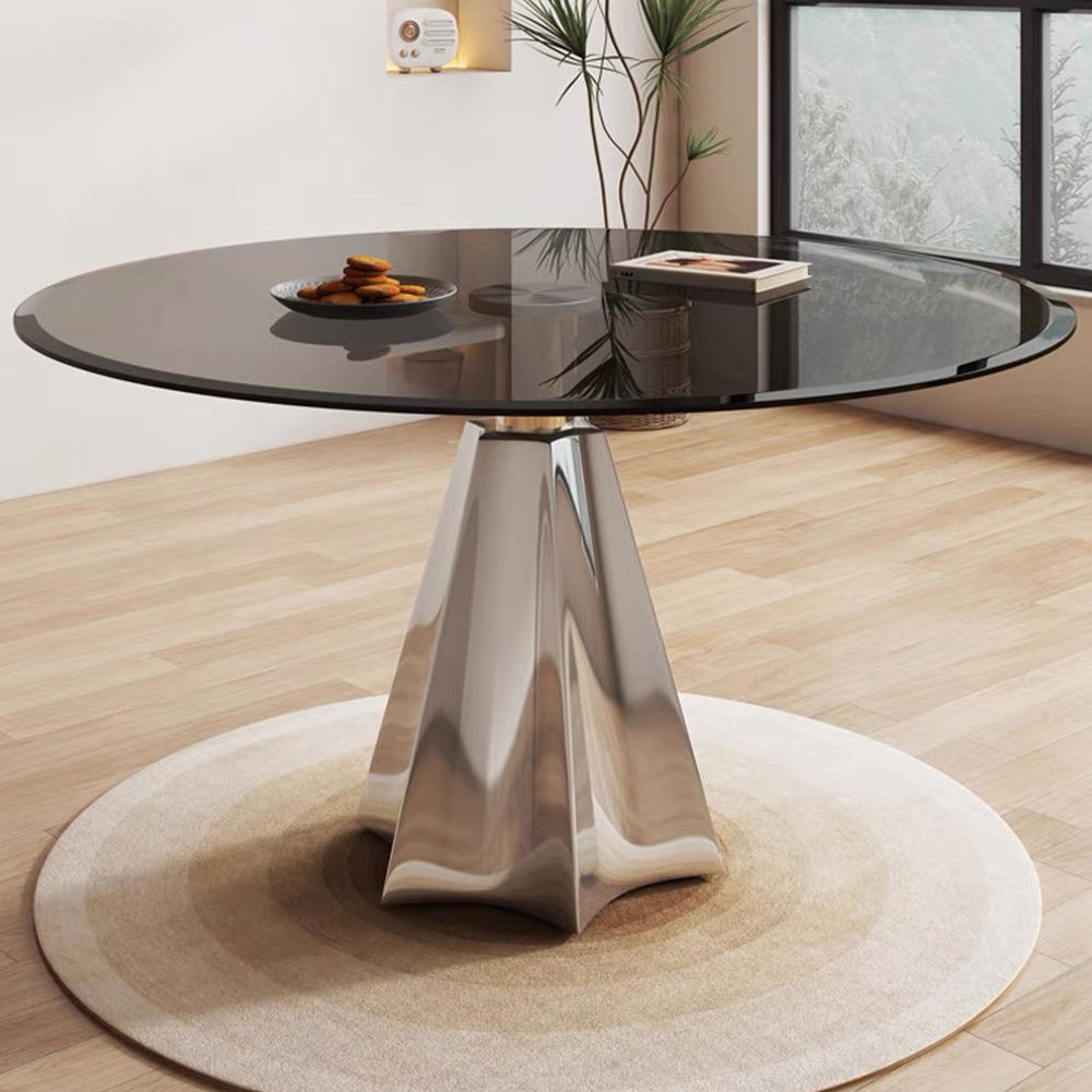 Modern Glass Dining Room Table For 4 Black
