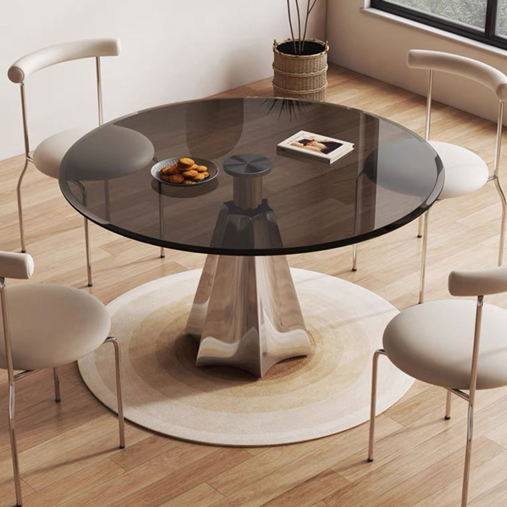 Modern Glass Dining Room Table For 4 Black