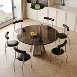 Modern Glass Dining Room Table For 4 Black