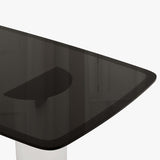 Modern Glass Dining Table For 6-8 Black