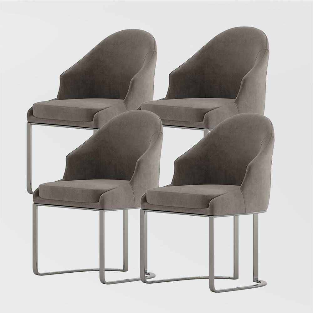 Comfortable & Stylish Modern Luxury Dining Chairs (Set Of 2) Dark Gray