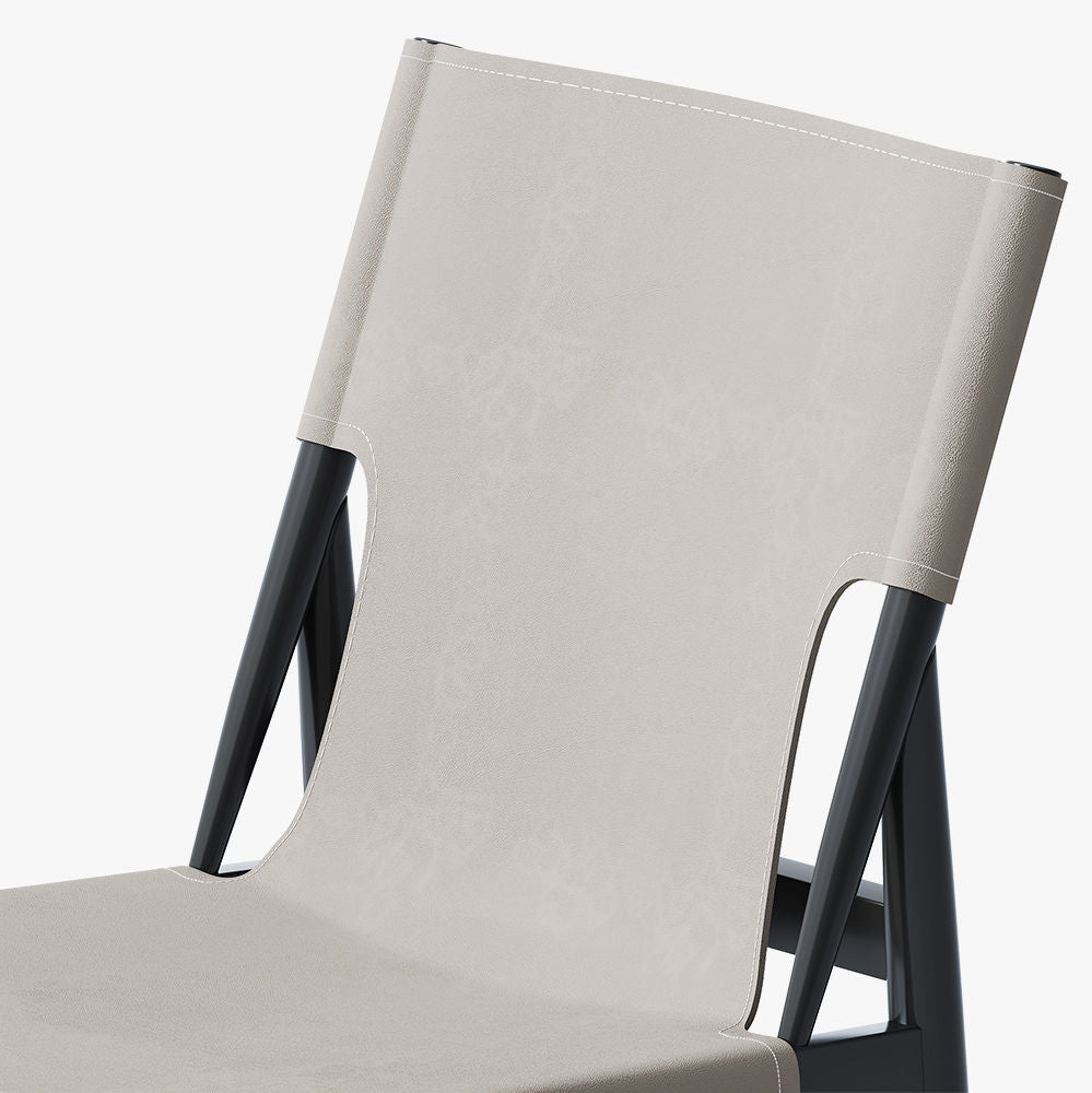 Modern Minimalist Armless Dining Chairs Light Gray