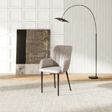 Modern Minimalist Dining Chairs Light Gray