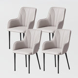 Modern Minimalist Dining Chairs Light Gray