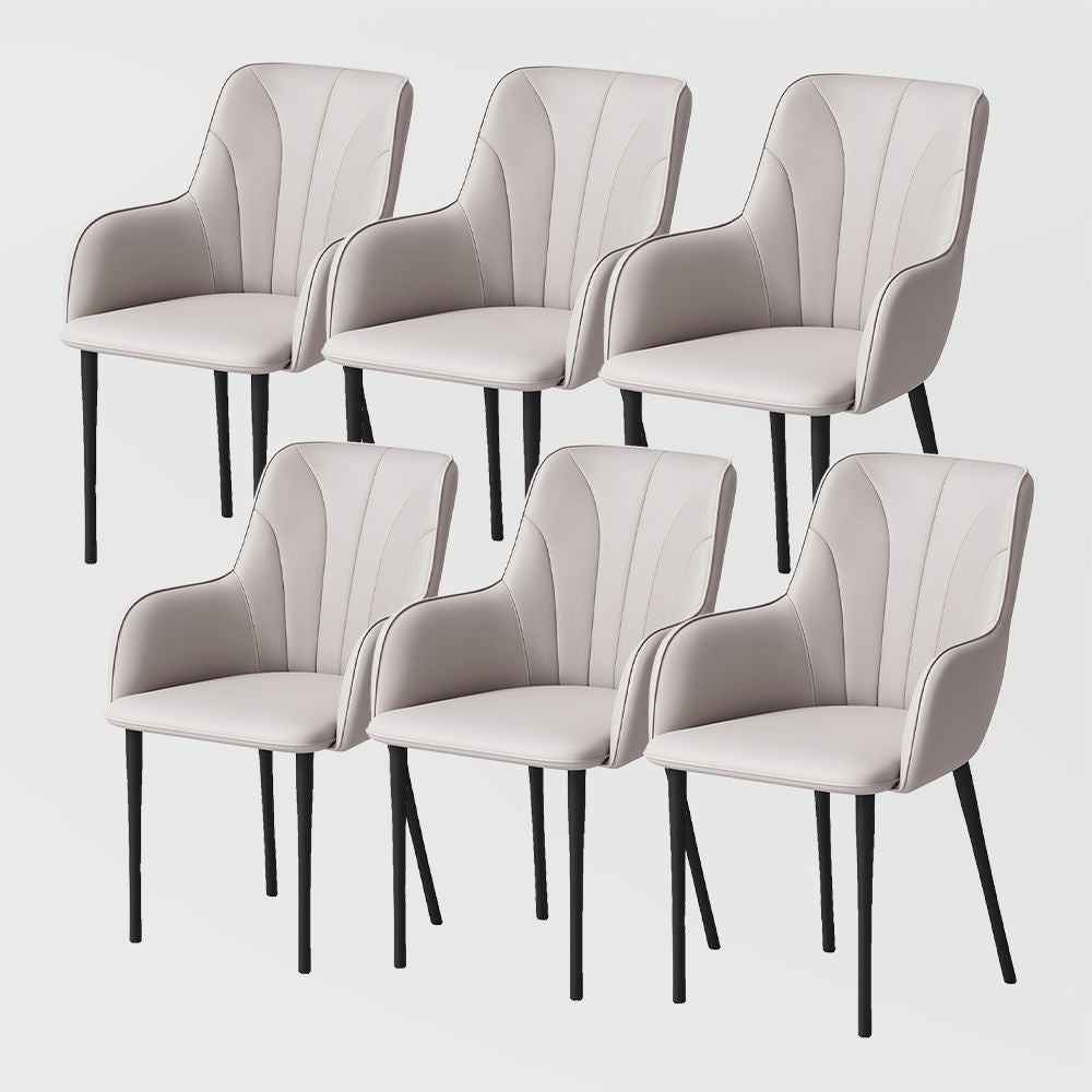 Modern Minimalist Dining Chairs Light Gray