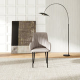 Modern Minimalist Dining Chairs Light Gray