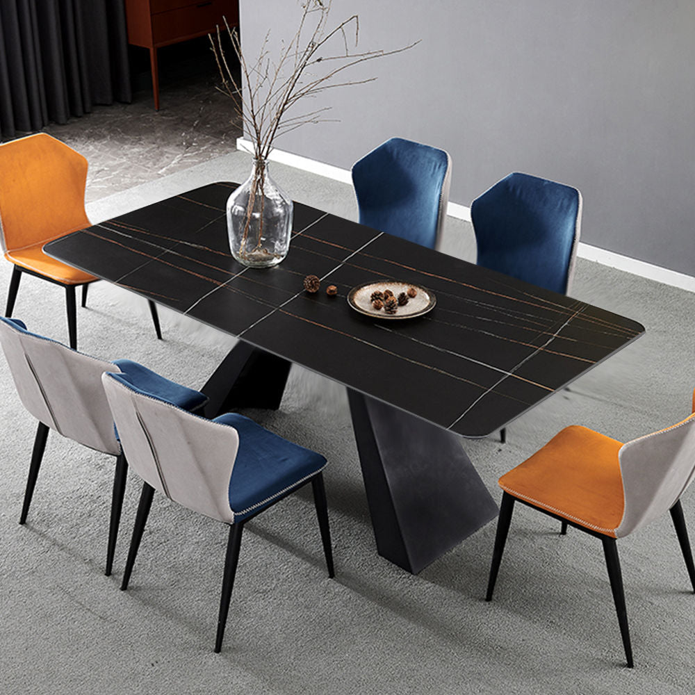 Modern Minimalist Table|Black Sintered Stone|Free Shipping Black