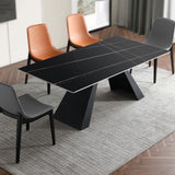 Modern Minimalist Table|Black Sintered Stone|Free Shipping Black