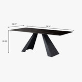 Modern Minimalist Table|Black Sintered Stone|Free Shipping Black