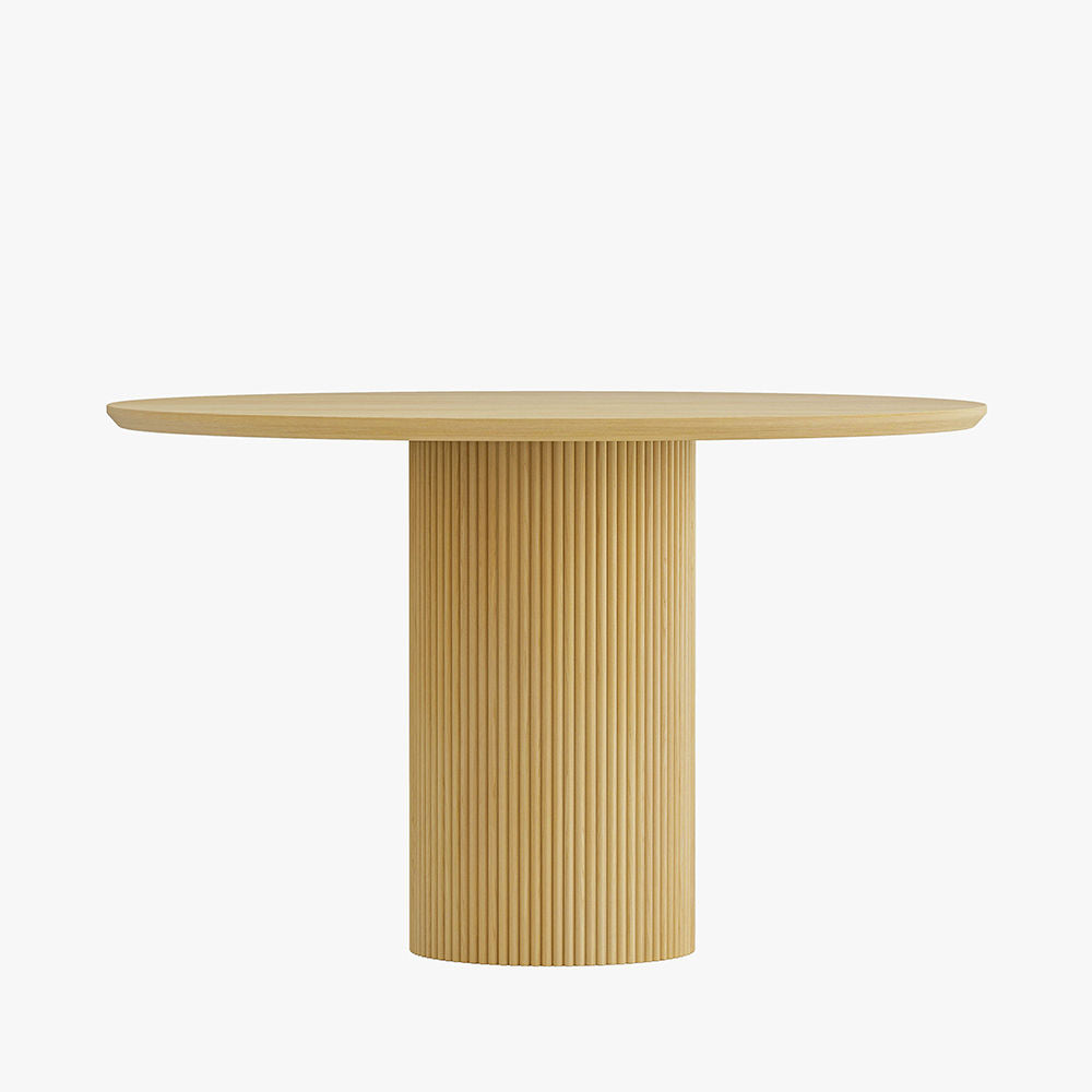 Modern Minimalist Round Dining Table Wood color