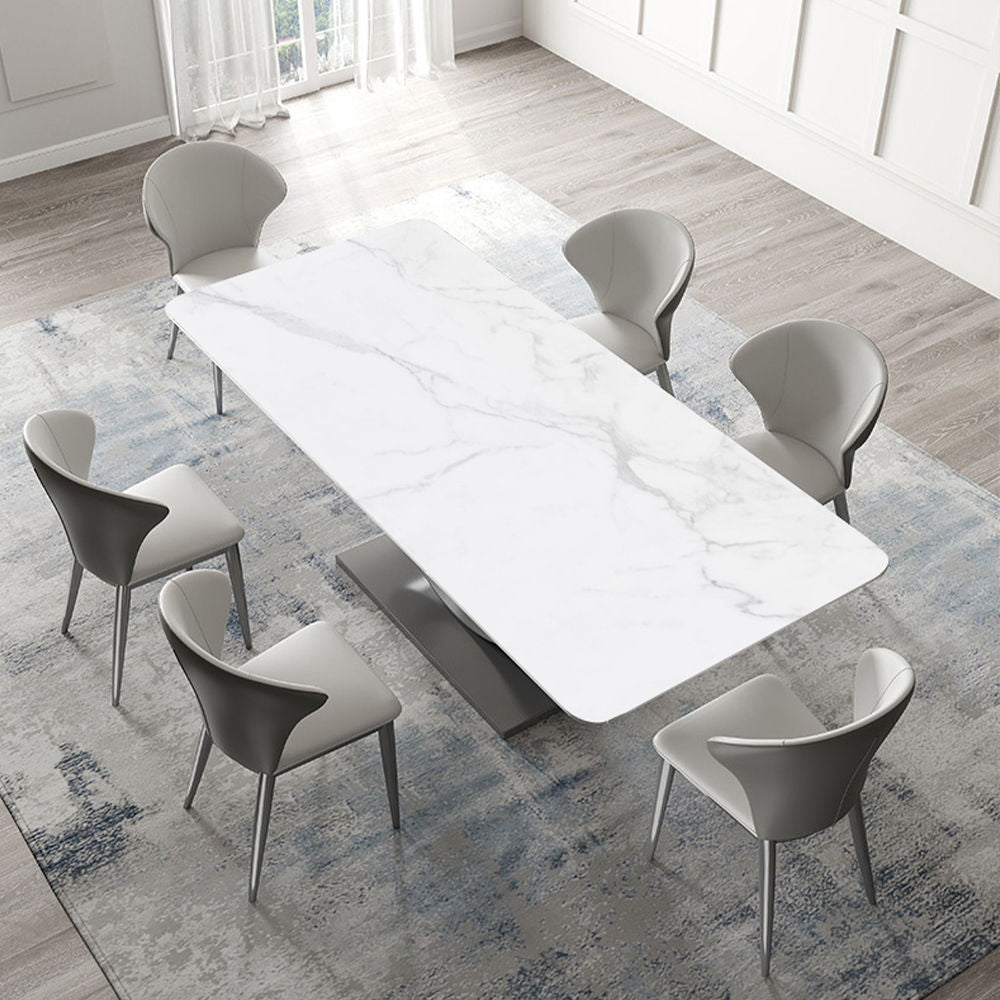 Upgrade Your Dining Room With Modern Minimalist Table - Free Shipping White & Silver