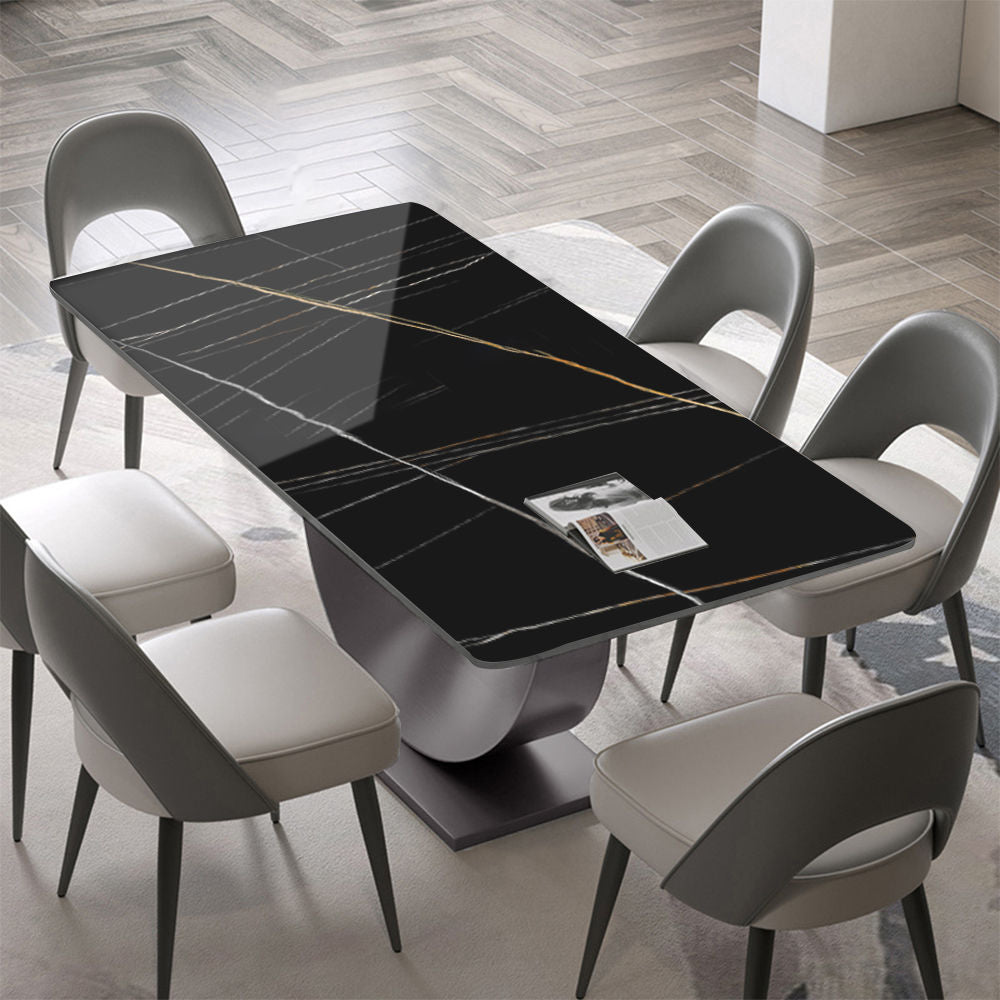 Upgrade Your Dining Room With Modern Minimalist Table - Free Shipping Black & Silver