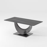 Upgrade Your Dining Room With Modern Minimalist Table - Free Shipping Black & Silver