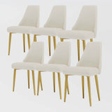 Modern White Leather Dining Chair Set | Free Shipping| Assembly Needed White