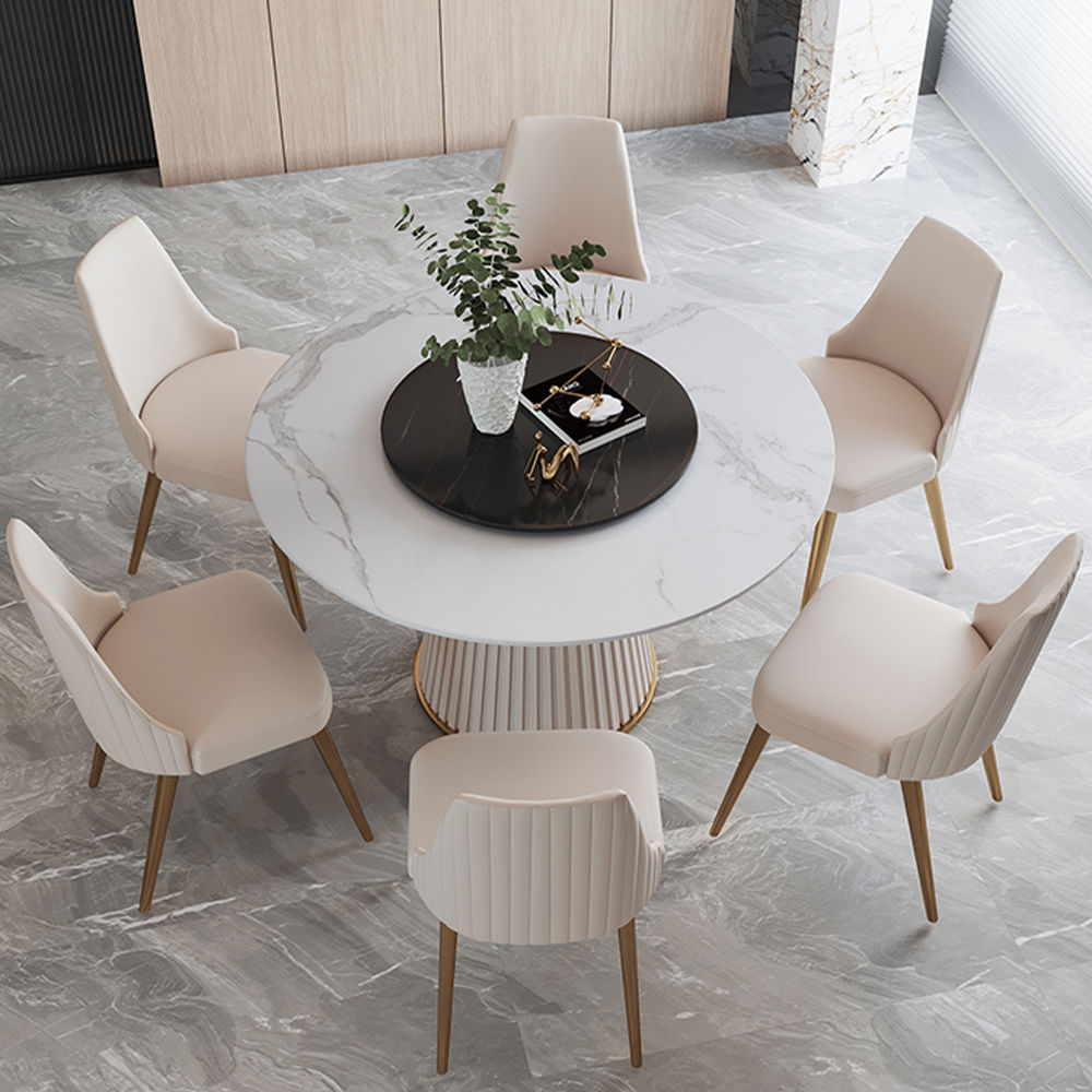 Modern White Leather Dining Chair Set | Free Shipping| Assembly Needed White