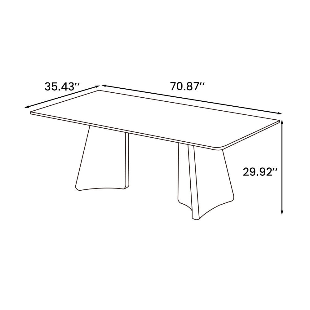 White Rectangular Pedestal Dining Table White