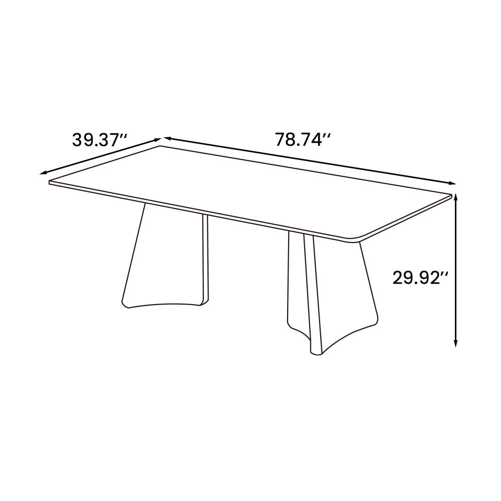 White Rectangular Pedestal Dining Table Gray