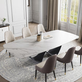 White Dining Table With Butterfly Shape Base White