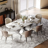 White Dining Table With Butterfly Shape Base White