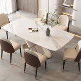 Modern White Pedestal Kitchen Table | X-Shaped Design | Free Shipping White