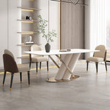 Modern White Pedestal Kitchen Table | X-Shaped Design | Free Shipping White